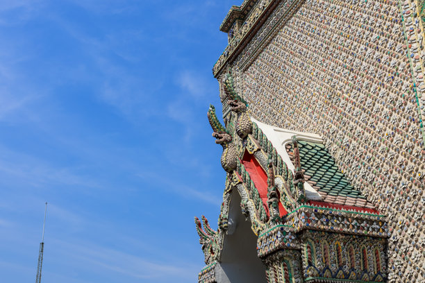 大皇宫内的玉佛寺。这里是泰国曼谷的主要旅游景点。图片下载