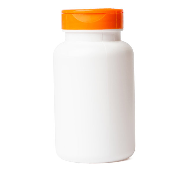 高分辨率的医疗胶囊塑料瓶照片，用于模型展示图片下载