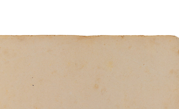 孤立的旧棕色磨损纸张照片图片下载
