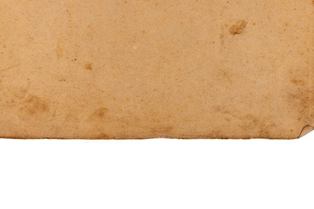 孤立的旧棕色磨损纸张照片图片下载