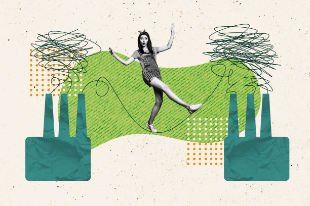 惊讶女孩在涂鸦背景下走动，连接路由器热点，快速5G互联网的合成照片拼贴图片下载