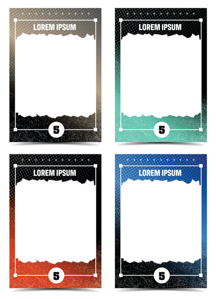 桌面角色扮演游戏角色卡片照片框模板图片下载