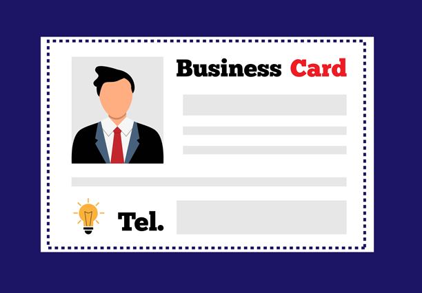 带照片和信息的名片模板图片下载