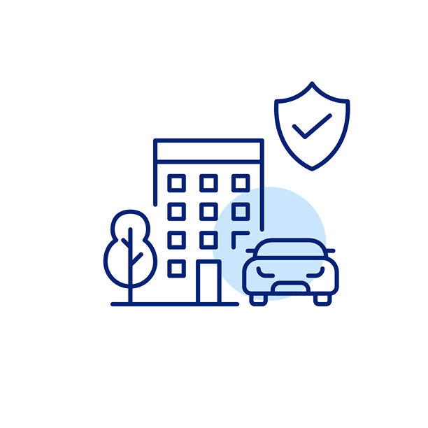 认证城市标准、安全公共空间、认证治理、合规城市规划、可靠的大都市安全。像素完美的矢量图标图片下载