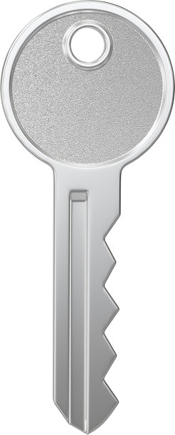 模型钥匙孤立在纯白背景上，作为合成素材。图片下载