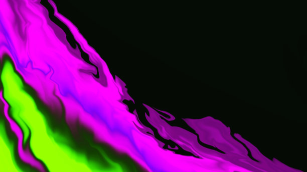 黑色背景上的霓虹绿色、粉色和紫色液体线条。抽象的虚焦波浪。故障艺术迷幻数字屏幕。背景。皇家横幅。模板。迷幻纹理。传单。虚拟现实。留白。元宇宙。图片下载