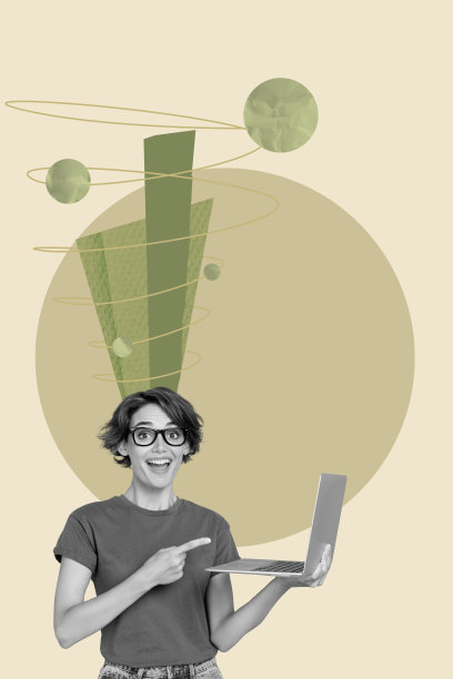 时尚艺术创意竖版照片拼贴，思考决策的女孩和男孩，涂鸦头脑风暴概念沉思图片下载