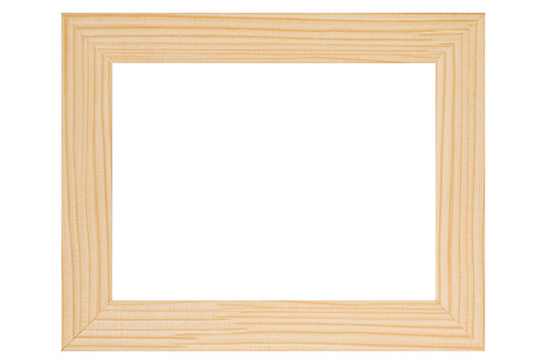 浅棕色木质相框，适用于照片或证书，背景为白色。图片下载