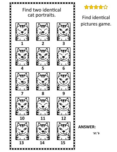 寻找可爱猫咪肖像的找相同图片游戏图片下载