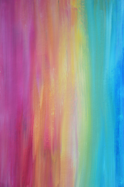 手绘多彩水彩条纹，线条。平滑的颜色渐变。抽象背景。图片下载