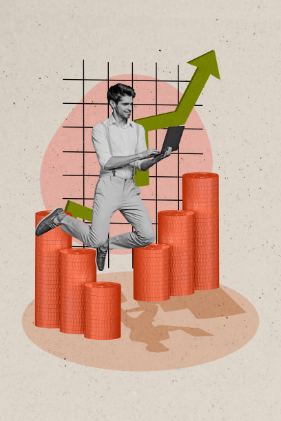 复合趋势艺术作品 3D 草图 照片拼贴 交易员 钱币 美元 硬币 富裕 成功 商业 工作 年轻男性 交易员 笔记本电脑 箭头 增长图片下载