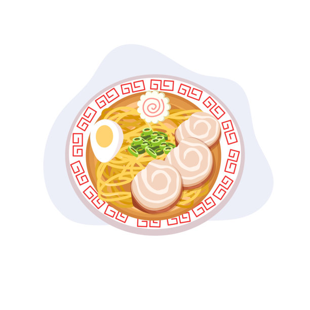 从上方看拉面碗，配有切片猪肉、鸡蛋、葱和鳗鱼卷的日本面条汤图片下载