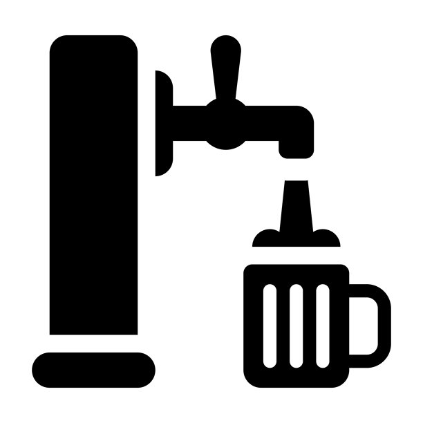 啤酒龙头填充图标图片下载