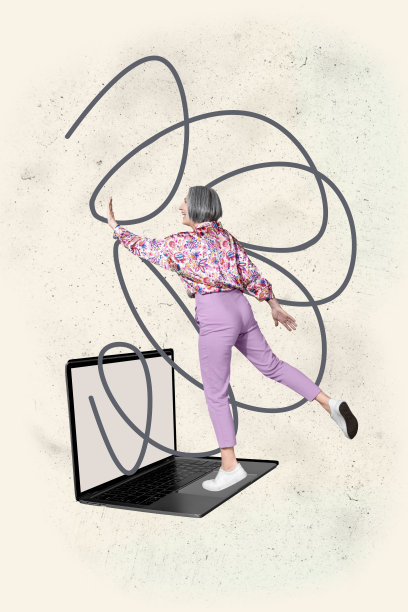 3D流行图像杂志照片拼贴，快乐的女孩和男孩站在笔记本电脑设备前，催眠影响，虚假新闻宣传，网络攻击图片下载