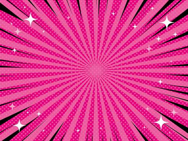 复古风格闪亮的集中线背景素材矢量插图图片下载