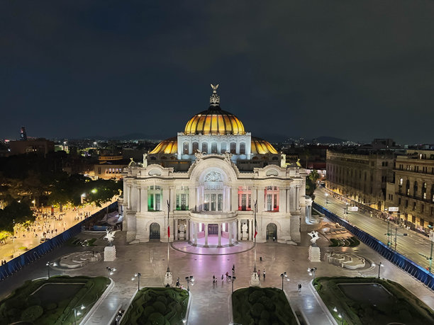 墨西哥城历史中心的无人机和街景拍摄，展示了拉丁美洲最大城市的各种照片和空间图片下载