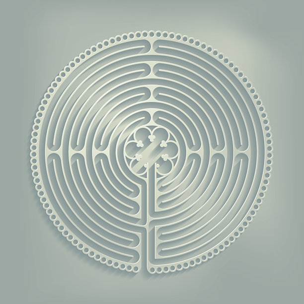 纸 Art 迷宫（宗教符号）图片下载