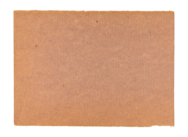 孤立的旧棕色磨损纸横幅照片 - 纸张背景图片下载