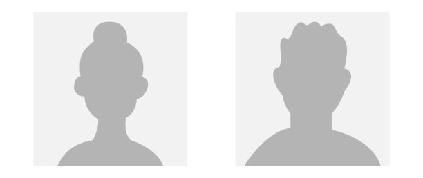 灰度矢量平面插图。头像，用户资料，人物图标，个人资料图片。适合社交媒体资料、图标、屏幕保护程序和模板使用。图片下载