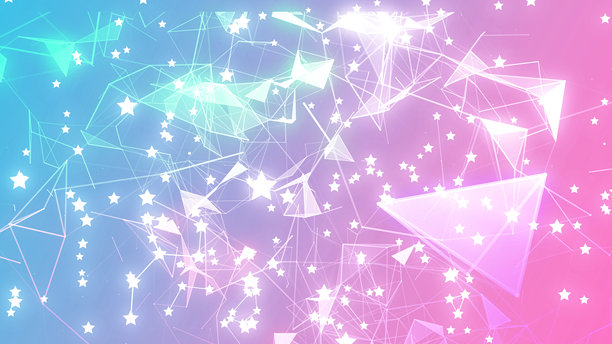 抽象数字流粒子。网络连接背景。大数据可视化。科技背景。3D渲染。4K照片。图片下载