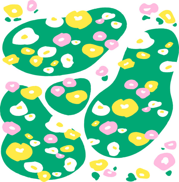 草地和花朵背景素材图片下载