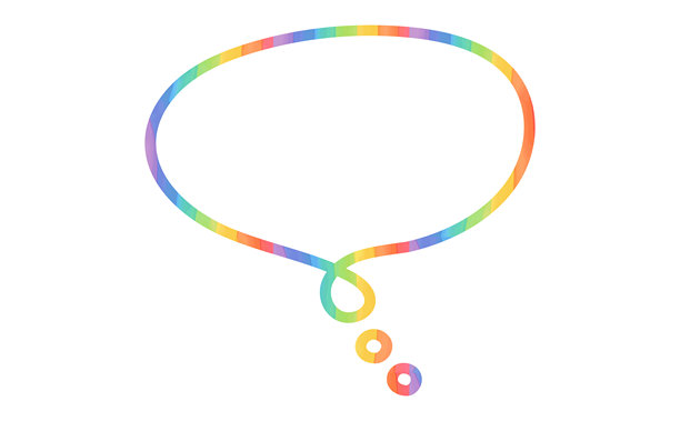 手绘彩色漫画风格的对话气泡素材图片下载