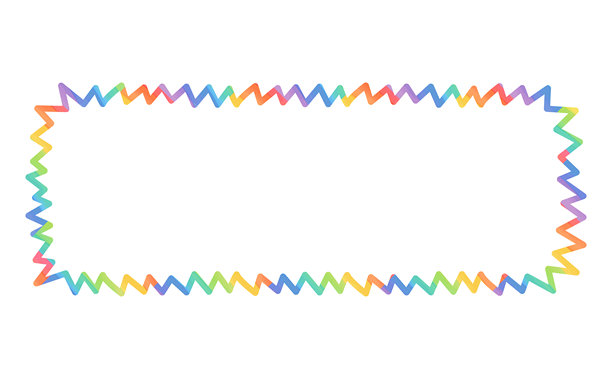 引人注目的彩色锯齿形框架素材图片下载