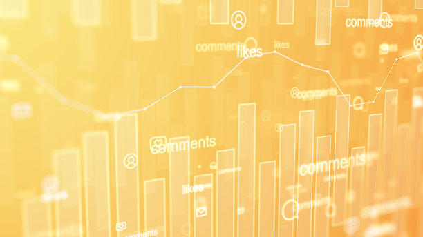社交媒体分析图表 - 4K库存照片图片下载