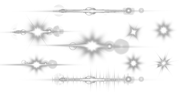 明亮的镜头光晕矢量集合。透明的光效、星星闪光、闪亮的光线和发光的光点，适用于照片叠加、数字设计、自然阳光、天空照明和装饰。图片下载