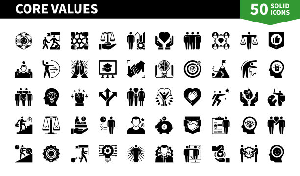 核心价值观坚实的组合图片下载
