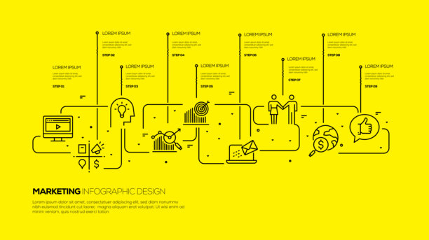营销信息图表设计图片下载