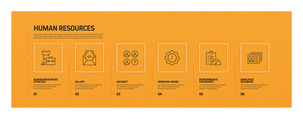 人力资源信息图表模板，元素和图标。简单的矢量信息图设计图片下载