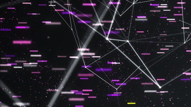 抽象数字流动粒子。网络连接背景。大数据可视化。科技背景。3D渲染。4K照片图片下载