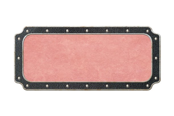 复古黑色粉色边框，孤立在白色背景上图片下载