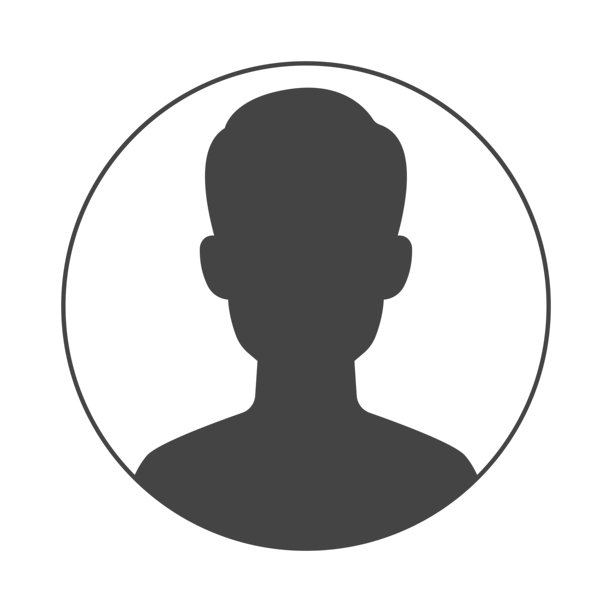 用户头像图标。圆形中的男性剪影。占位符。社交媒体和网站的图片或头像。矢量图。图片下载