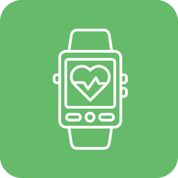 运动手表矢量图标图片下载