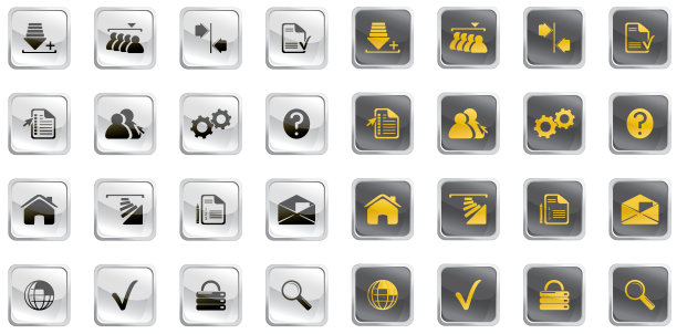 玻璃一样的图标图片下载