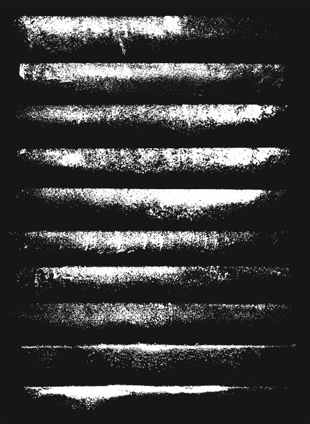 白色垃圾笔刷集图片下载