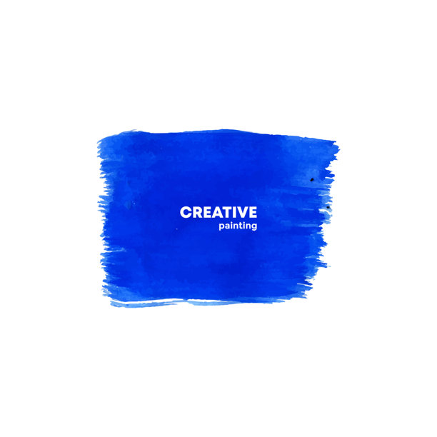 矢量水彩画，彩色染色，矢量垃圾，水彩横幅图片下载