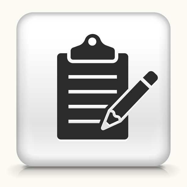 带有铅笔图标的剪贴板图片下载