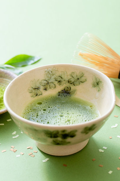 传统日本抹茶图像背景素材图片下载