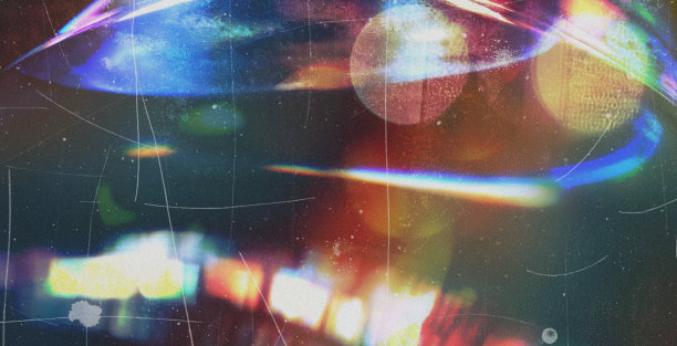 老电影光漏纹理，带有划痕、噪音和彩虹光。复古风格的胶卷照片滤镜，带有散景、灰尘和颗粒感。受损的复古电影，照片烧焦效果。复古照片。图片下载