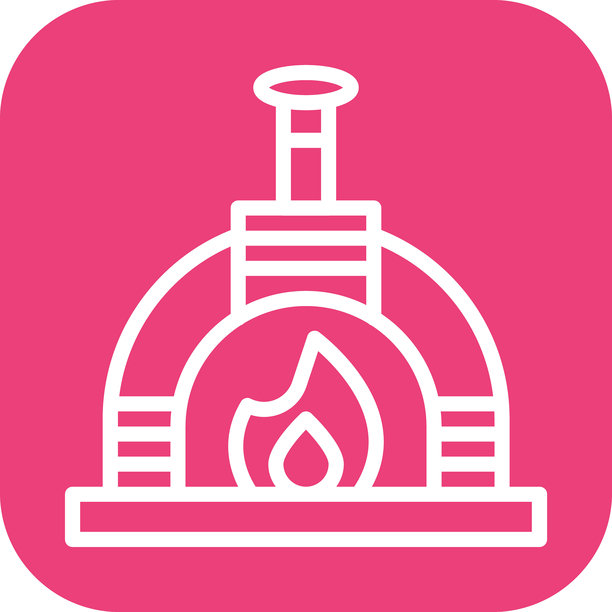 意大利披萨烤箱矢量图标图片下载