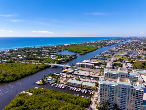 佛罗里达州海洋岭的航拍无人机照片图片下载