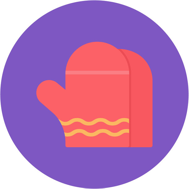 滑雪手套矢量图标图片下载