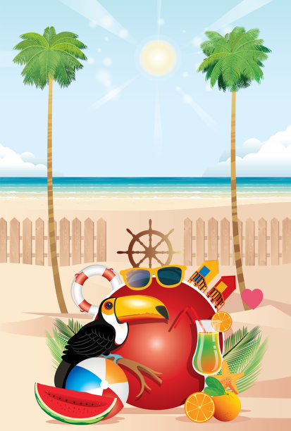 热带海滩图片下载