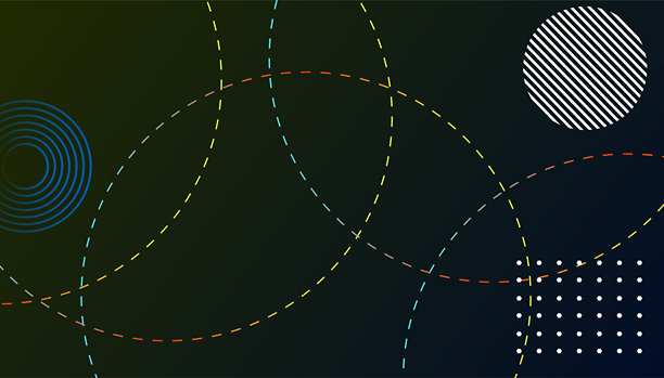 现代简约线条和圆形风格的创意封面、海报布局概念，适用于企业形象、品牌推广、社交媒体广告和促销活动。图片下载