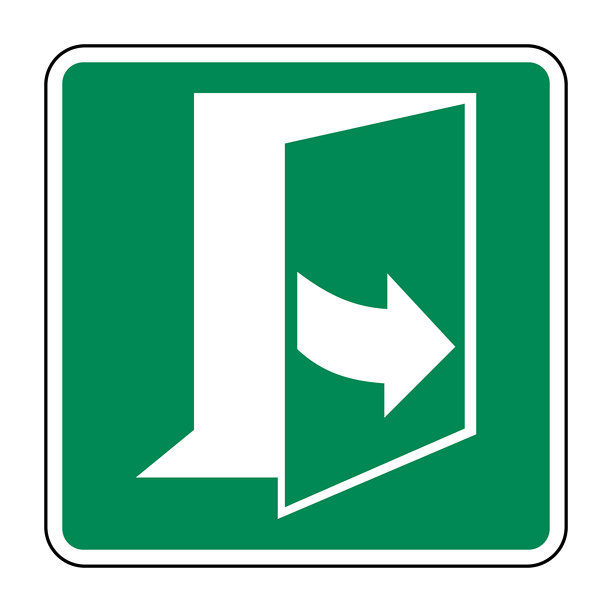 左侧拉动开门符号 设施访问和手动进入的安全指示图标 高质量矢量库存图片图片下载