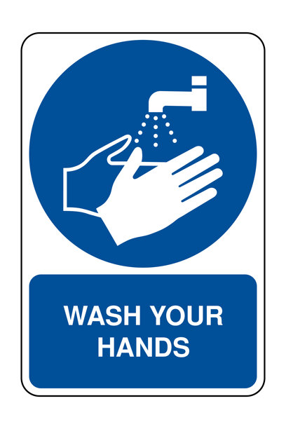 洗手标志及说明 强制卫生指示图标，带水龙头和手的符号 高质量矢量库存图片图片下载