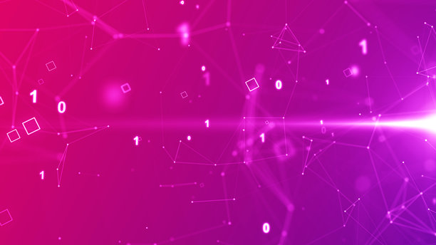 抽象数字技术背景。数字线框二进制代码图形背景4K照片图片下载